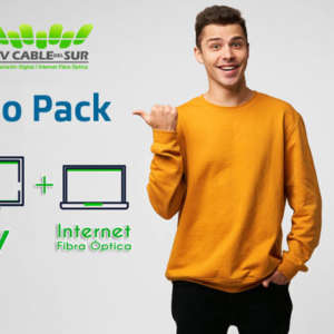 Plan Duo Pack Internet Fibra Óptica 30 MB de descarga + Television Digital y Análoga